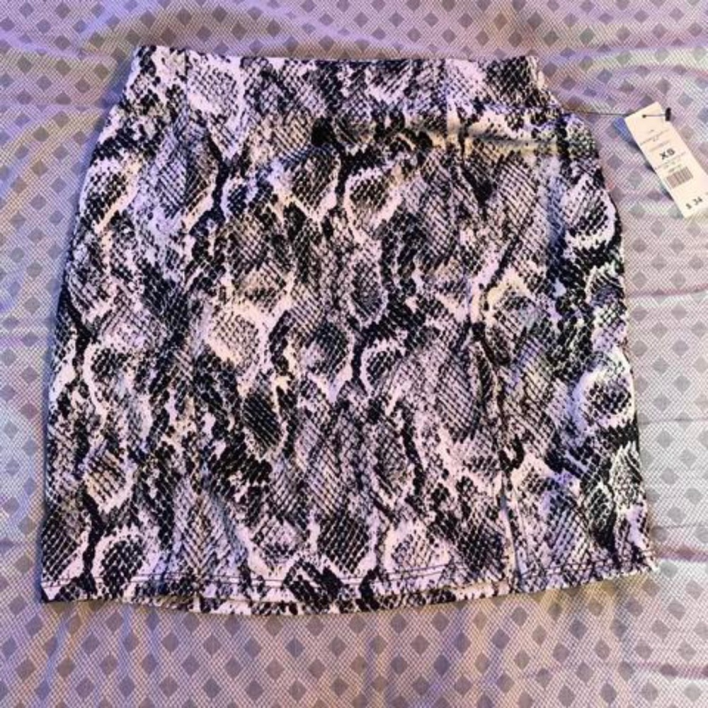 garage snakeskin skirt